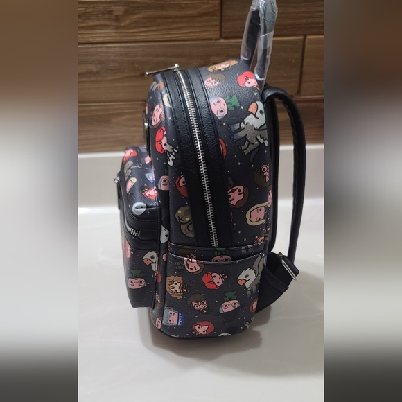 Loungefly Harry Potter Characters All Over Print Mini Backpack